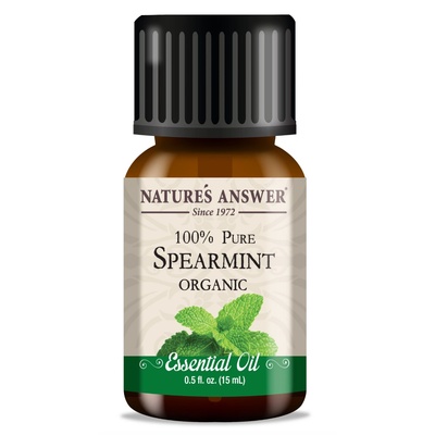 Nature's Answer Spearmint Essential Oil, Мента, етерично масло, ОРГАНИЧНО, 15 ml