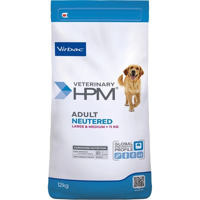 Virbac Veterinary HPM Adult Dog Neutered Large & Medium 2 x 12 kg