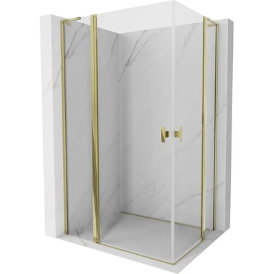 Mexen Mist L Duo душ кабина, отваряща се, 110 x 95 см, прозрачна, златна - 8A4L-110-095-50-00 (8A4L-110-095-50-00)
