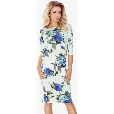 Numoco Спортна рокля - цветни големи сини цветя Numoco numoco | Byal | ЖЕНИ | XS