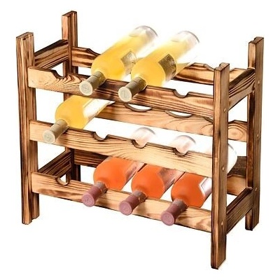 KESPER Stojan na víno na 12 fliaš, 60 x 63 x 27 cm, borovicové drevo 69120