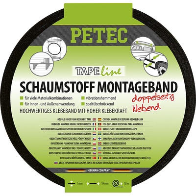 Petec Montážní lepicí páska oboustranná 10 m černá