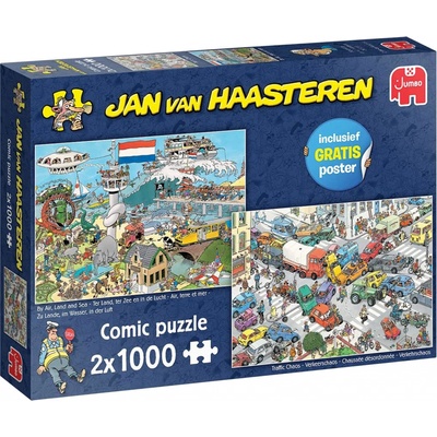 Jumbo Jan Van Haasteren Dopravní chaos a vzduchem po zemi a po moři 1000 dílků