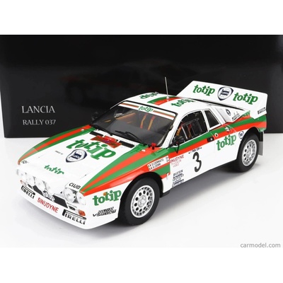 Kyosho Lancia 037 Totip N 3 Rally Isola D'elba 1985 D.cerrato G.cerri Bílá Červená Zelená 1:18