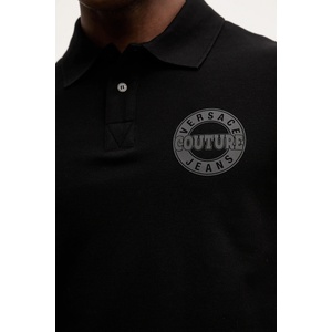 Versace Jeans Couture Памучна тениска с яка (79GAGT06.CJ01T)