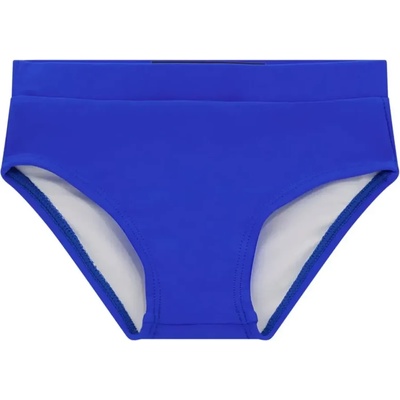 GUESS Бански слип за бебе момче в ярък син цвят с голям контрастен надпис Guess