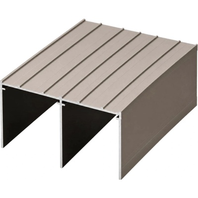 Aluprofil Kolejnice horní 75 mm Bronz, 4,05 m