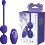 Pretty Love Willie-Youth Vibrating Kegel Balls with Remote Control Purple