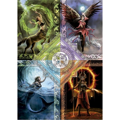 Educa - Puzzle Anne Stokes: Elemental Magic Star Chart - 1 500 piese