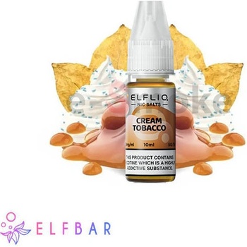 Elf Bar Elfliq Salt Cream Tobacco 10 ml 10 mg