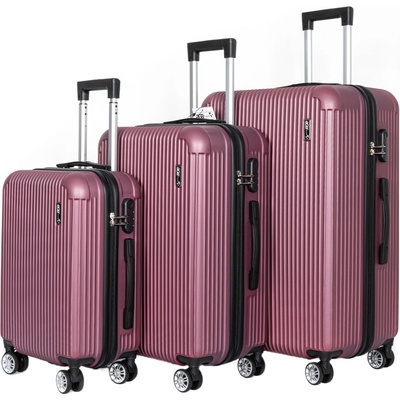 Aga Travel Sada kufrů MR4652 Vínová 93 l 63 l 33 l – Zboží Dáma