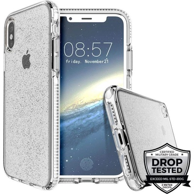 Prodigee SuperStar Case - хибриден кейс с висока степен на защита за iPhone XS, iPhone X (прозрачен)
