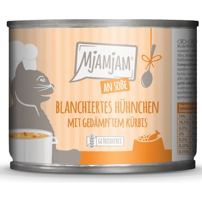 MjAMjAM s omáčkou blanšírované kurča s dusenou tekvicou 6 x 185 g