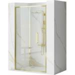 Rea Душ параван Rea Rapid Fold 100x195 см, златен профил (5902557387168)