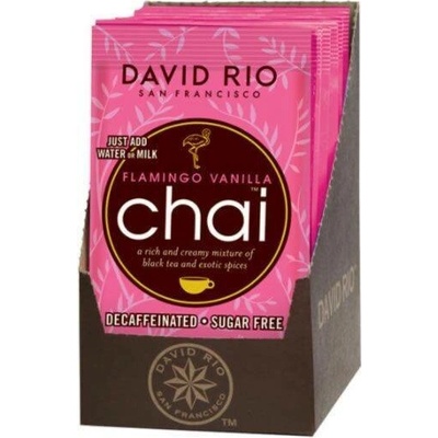 David Rio Chai Flamingo Vanilla sugar free decaf sáčky 12 x 18 g