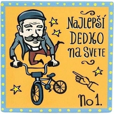 GiftyCity Podtácek keramika Najlepší dedko SK 11cm