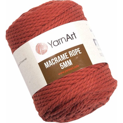 YARNART Macrame Rope 5 mm 85 m 785 Light Red юта (Macrame Rope 5 mm 785)