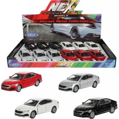 Teddies Welly Auto Škoda Octavia new generation kov/plast 12cm na zpětné natažení
