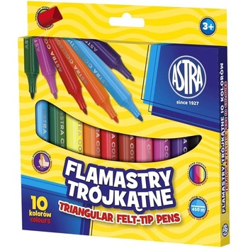 Astra Флумастери с триъгълна форма Джъмбо 10 цвята (as314114001)
