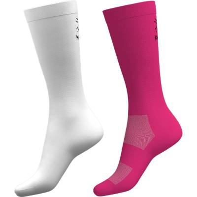 Karrimor Мъжки чорапи Karrimor 2 Pack Marathon Performance Socks Mens - White/Pink