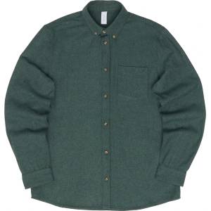 Mazine Мъжка риза с копчета Mazine Melange Flannel Shirt - Bottle Melange - размер XXL (033-2777-0215)