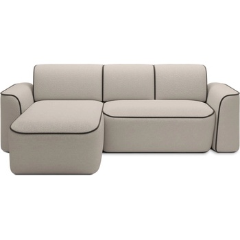 Eltap Бежов ъглов диван от букле (ляв ъгъл) Ume - ELTAP (CO-UME-LT-18ROY-22VE)