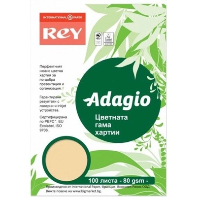 REY Копирна хартия Rey Adagio, A4, 80 g/m2, розова, 100 листа