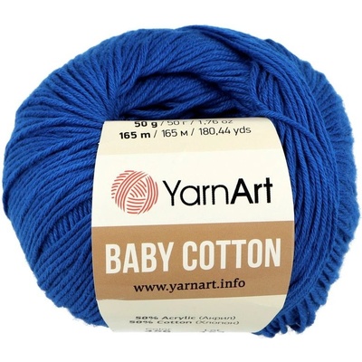 YarnArt Baby Cotton 456 modrá jeans tmavá