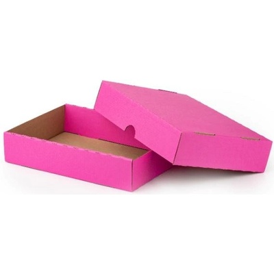 Krabička dno + víko 238 x 175 x 51 mm - růžová