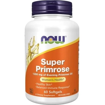NOW Super Primrose, 1300 mg, 60 меки капсули, Now