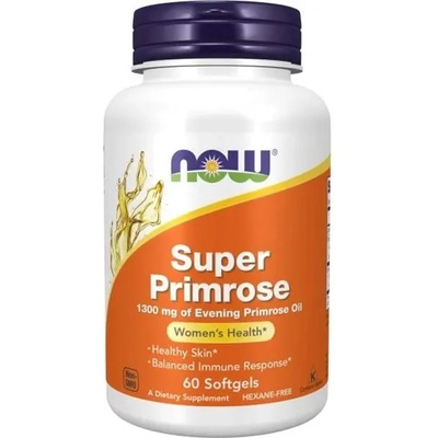 NOW Super Primrose, 1300 mg, 60 меки капсули, Now