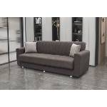 Bogdan Furniture Europe Диван 3-ка разтегателен с ракла ernest 2, Кафяво/бежово
