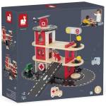 Janod Дървен игрален комплект Janod - Пожарна станция (J04639)