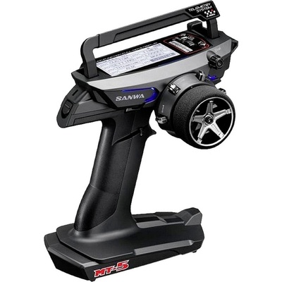 SANWA MT-5 PC RC pištoľové diaľkové ovládanie 2,4 GHz Kanálov 4 SAN-101A32671A