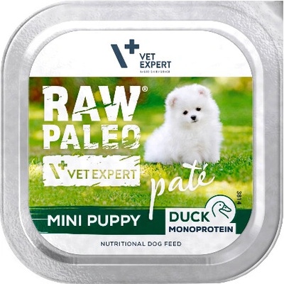 VetExpert Raw Paleo Pâte Mini Puppy Duck Mono 150 g