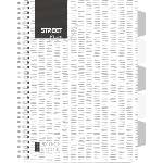 STREET Тетрадка Street Pad, А4, спир, PP, 100л, ШР, бяла (30655-А-WHITE)