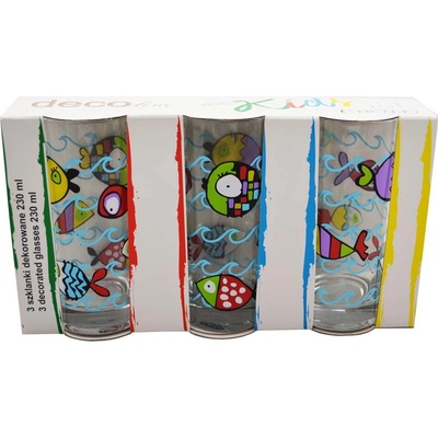 HOME Pohár sklenený 3 x 230 ml