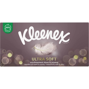 Kleenex Кутия сухи кърпи Kleenex - Ultra Soft, 64 броя (5029053579290)