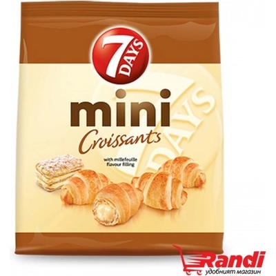 7 Days Мини кроасани 7Days Millefeuille ванилия 185гр