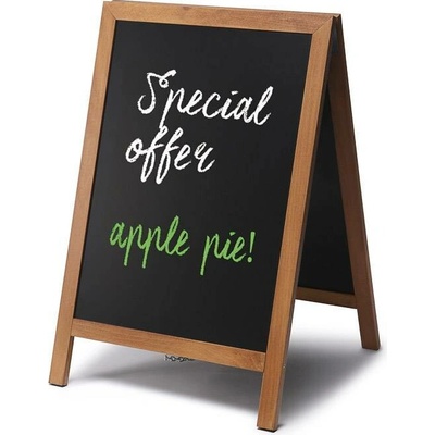 Jansen Display Reklamní áčko s křídovou tabulí 55x85, světle hnědá, 550 x 815 mm