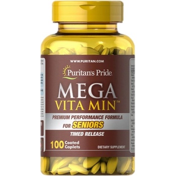 Image 1 of Puritan's Pride Mega Vita Min Multivitamin for Seniors [100 капсули]