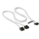 Seasonic PCIe 5.0 Adapter pre napájanie grafických kariet / biely oplet 12VHPWR W