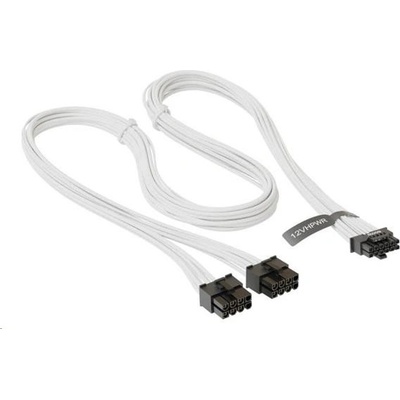 Seasonic PCIe 5.0 Adapter pre napájanie grafických kariet / biely oplet 12VHPWR W