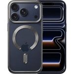 SWISSTEN Калъф SWISSTEN Clear Jelly MagStick Metallic, съвместим с Magsafe за iPhone 18 Pro Max, черен
