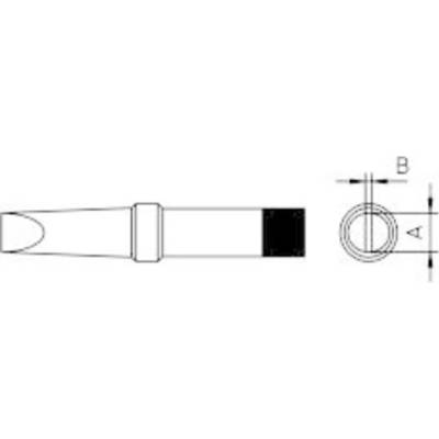 Weller 4PTC8-1 spájkovací hrot plochá forma Veľkosť hrotov 3.2 mm Dĺžka hrotov 33 mm Obsah 1 ks