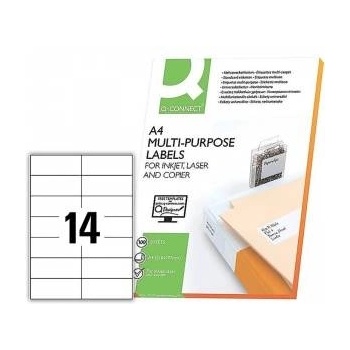 Q-Connect Universal labels Q-CONNECT, 105x42, 3mm, straight, white 100 pcs