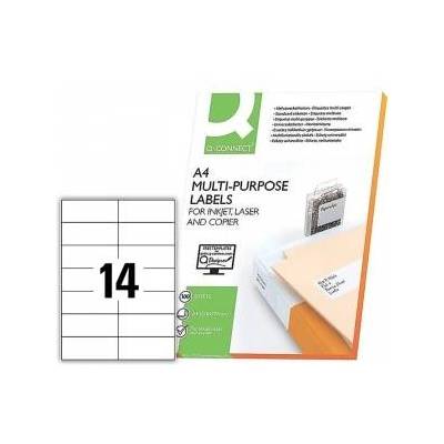 Q-Connect Universal labels Q-CONNECT, 105x42, 3mm, straight, white 100 pcs