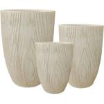  Глинена кашпа 30209 Anti beige, 44 × 44 × 64 см, бежов