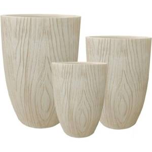  Глинена кашпа 30209 Anti beige, 44 × 44 × 64 см, бежов