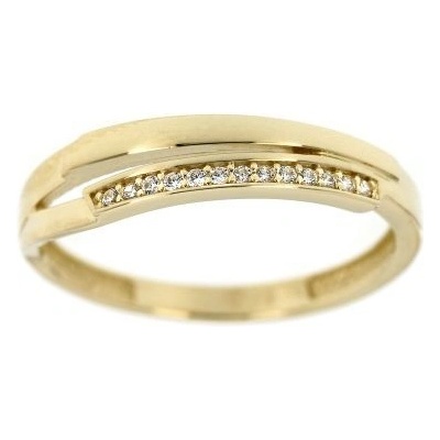 Zlatnictví U ela zlatý dámský prsten se zirkony 709žb